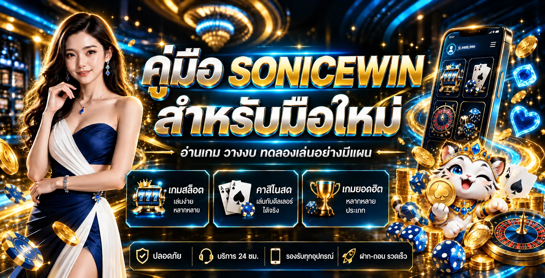 SONICEWIN คู่มือมือใหม่ อ่าน RTP ทดลองเล่นและวางงบ